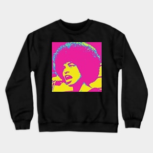 Angela Davis - Stylized Bright Crewneck Sweatshirt